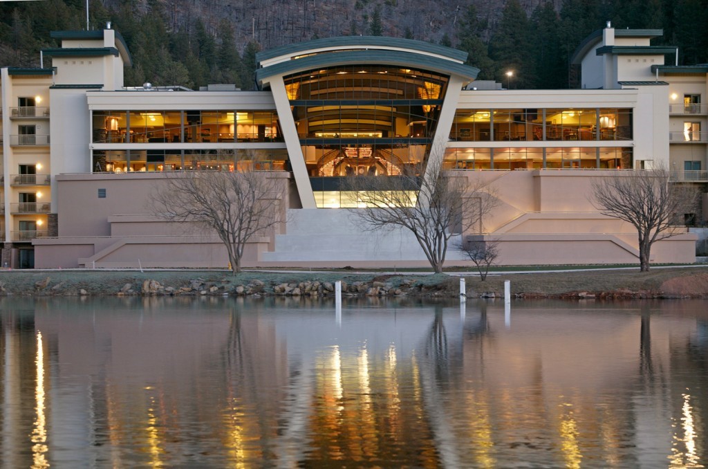 Outside the Inn of the Mountain Gods Casino in Mescalero, NM.